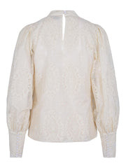 Creme Fashion Embr Blouse - Stilshoppen