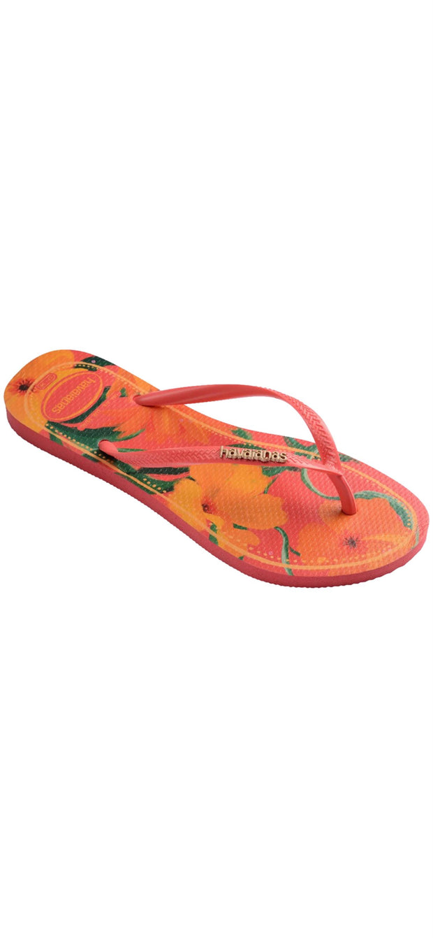 Slim Logo Metallic Tropical Coral - Stilshoppen