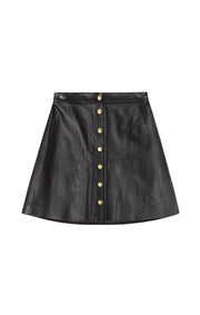 Sort Alianne leather skirt - Stilshoppen