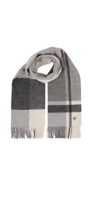 Grå Emma Lammeullskjerf - Stilshoppen