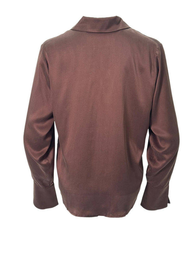 Brun Lillie silkebluse