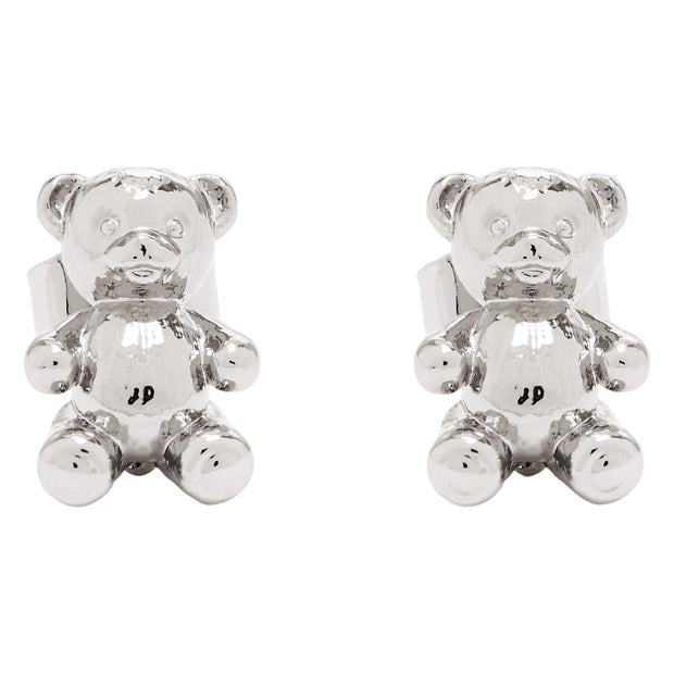 Sølv Teddy Bear Stud Earrings