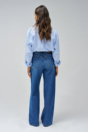 Blå Wide Leg Jeans