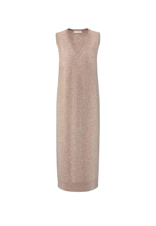Beige knitted dress