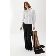 Hvit Plisse Blouse - Stilshoppen