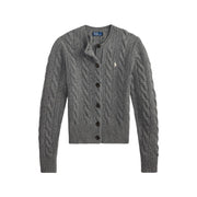 Cabel Knit Wool-Cashmere cardigan