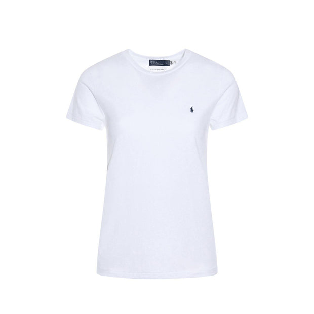 White Jersey Crewneck Tee