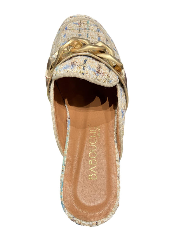 Blue/Beige/Gold  G-Sammy-73 slip inn shoe - Stilshoppen