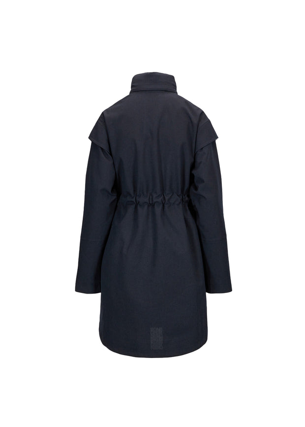 Dark Navy Monsun Coat - Stilshoppen