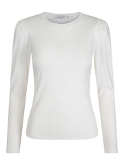 Creme Detailed pullover - Stilshoppen