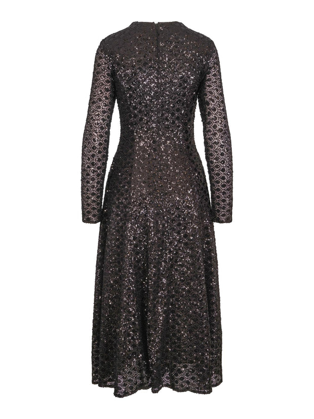 Sort Geo- Seq Dress - Stilshoppen