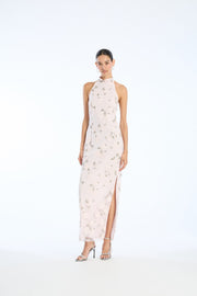 Flower Beads Maxi Dress