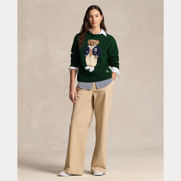 Grønn Polo Bear wool cashmere sweater - Stilshoppen