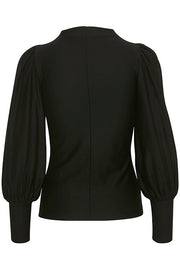 Sort RifaGZ puff blouse - Stilshoppen