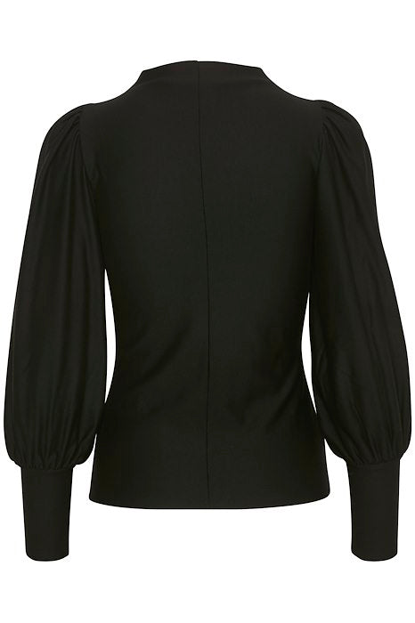 Sort RifaGZ puff blouse - Stilshoppen