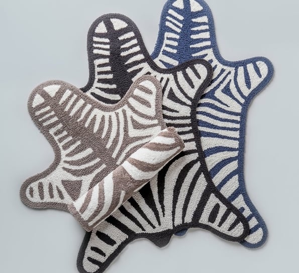 Grå Zebra Bathmat reversible - Stilshoppen