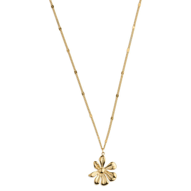 Winry Irregular Flower Dangling Necklace
