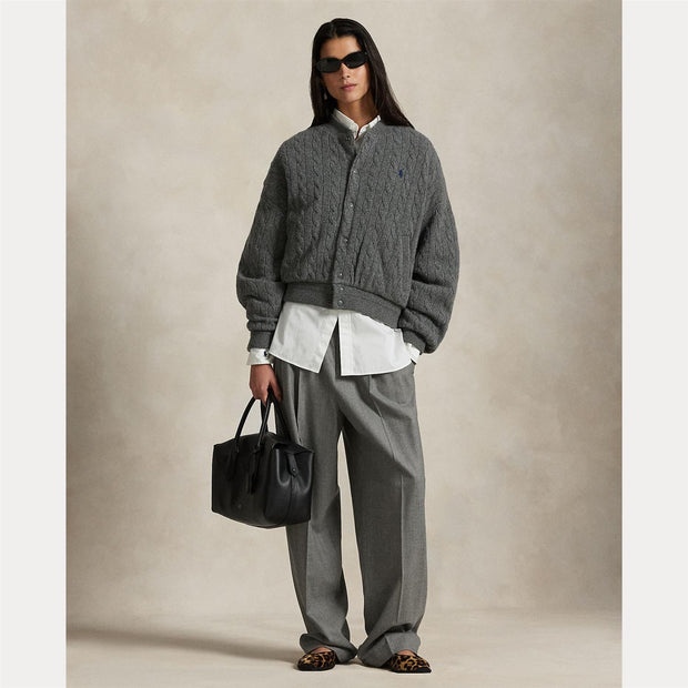 Cabel knitted Bomber Jacket - Stilshoppen