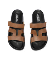 Cognac Vino Vaqueta sandal