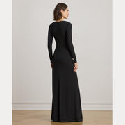 Black Long Nadira Gown Dress