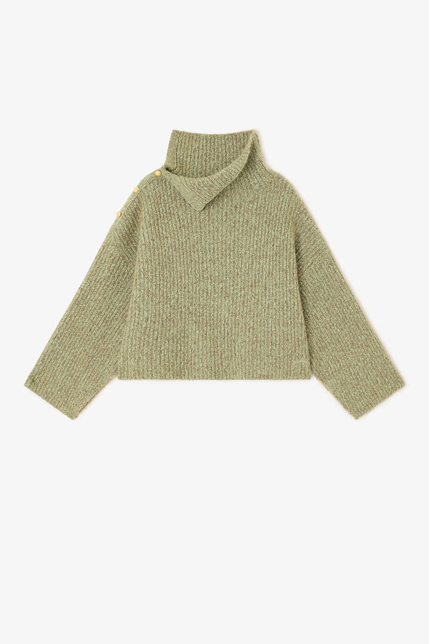Melange Brushed Mohair Oversized Sweater - Stilshoppen