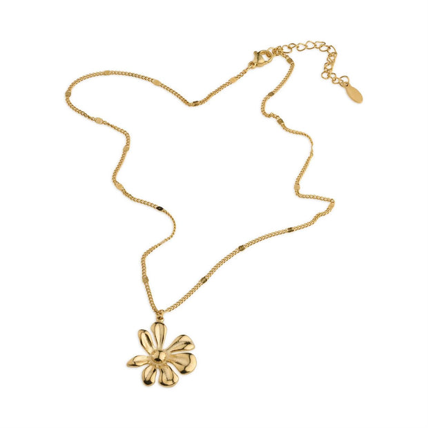Winry Irregular Flower Dangling Necklace