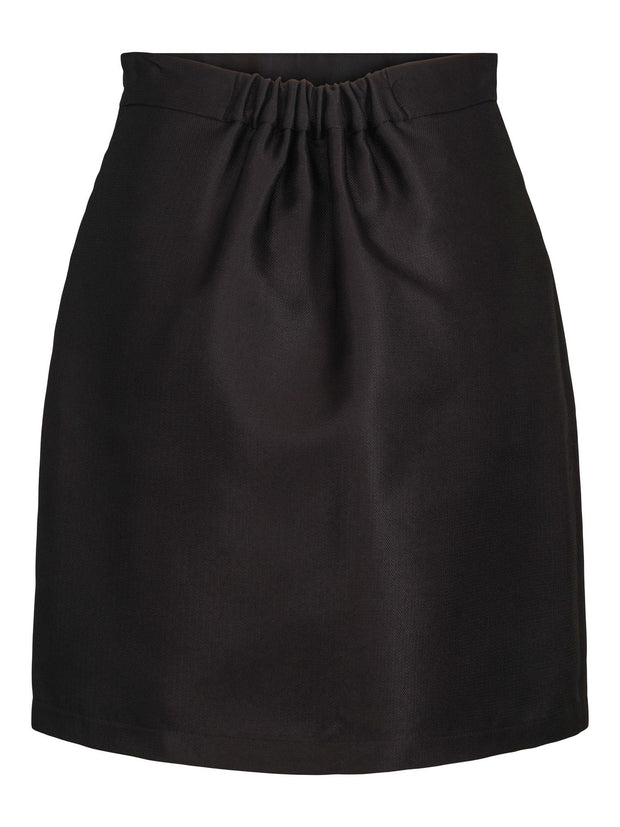 Sort Structure Skirt - Stilshoppen