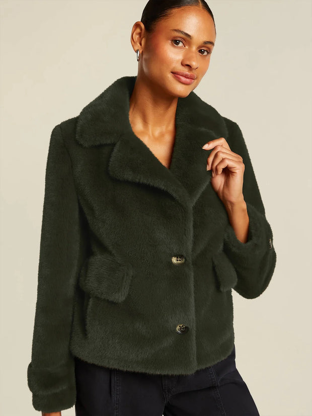 Oliven Abby Short Coat - Stilshoppen