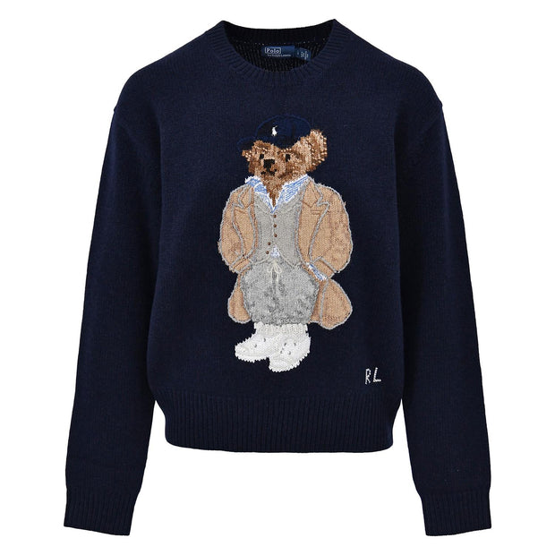 Navy Wool Sweater Pullover - Stilshoppen