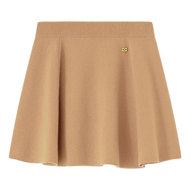 Beige Cashmere Wool Skirt - Stilshoppen