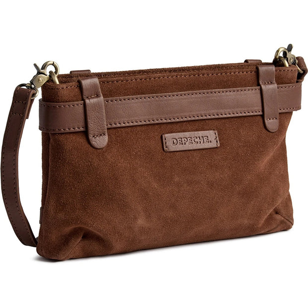 Brun Suede Clutch