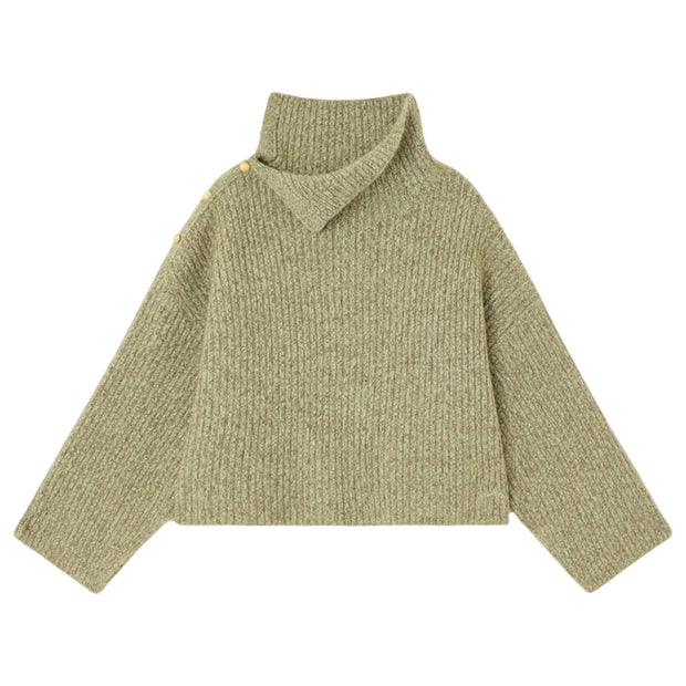 Melange Brushed Mohair Oversized Sweater - Stilshoppen