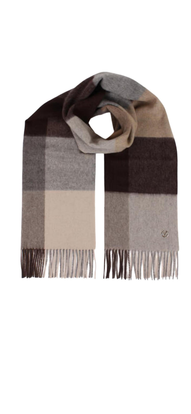 Brun Theresa Lammeullskjerf - Stilshoppen