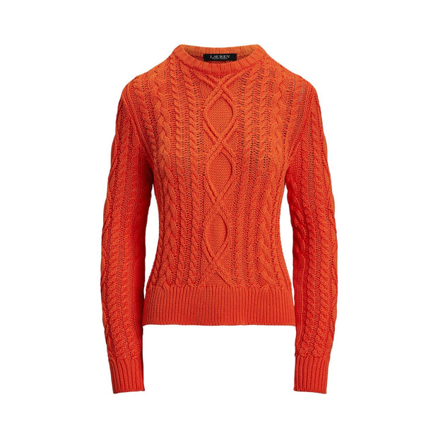 Orange Knit Crewneck - Stilshoppen