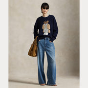Navy Wool Sweater Pullover - Stilshoppen