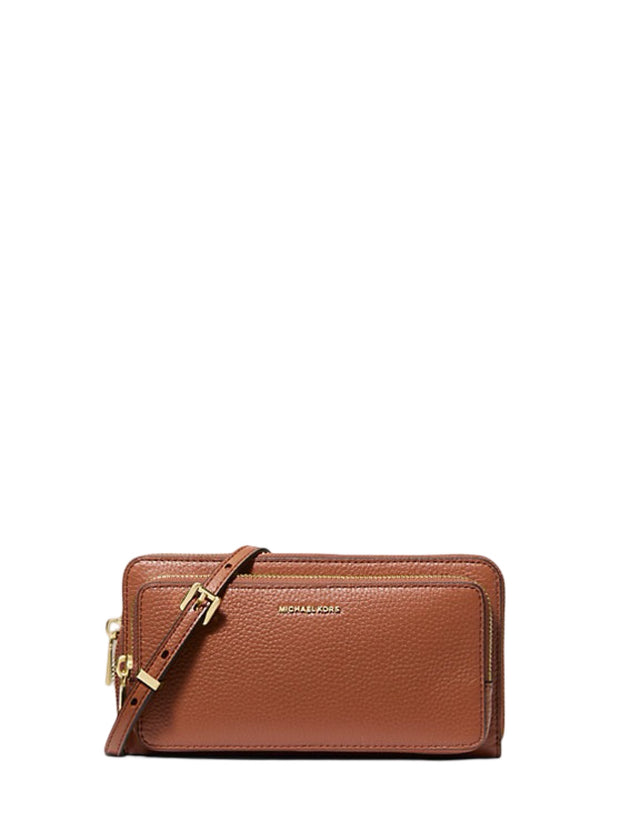 Cognac Jet Set Convertible Crossbody bag