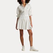 Hvit Broadcloth shirt dress