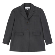 Mørkegrå Suiting Wool Blazer