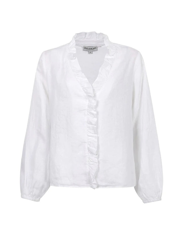 White Lynnie Blouse