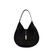 Black Polo ID Suede Larg Shoulder bag