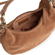 Tan Corss over suede bag