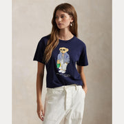 Navy Polo Bear Cotton jersey tee