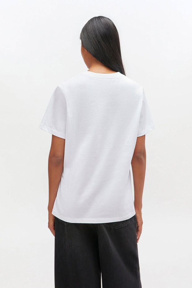 Hvit Neon Puppy t-shirt - Stilshoppen
