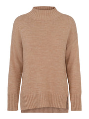 Camel Knitted Best Pullover - Stilshoppen