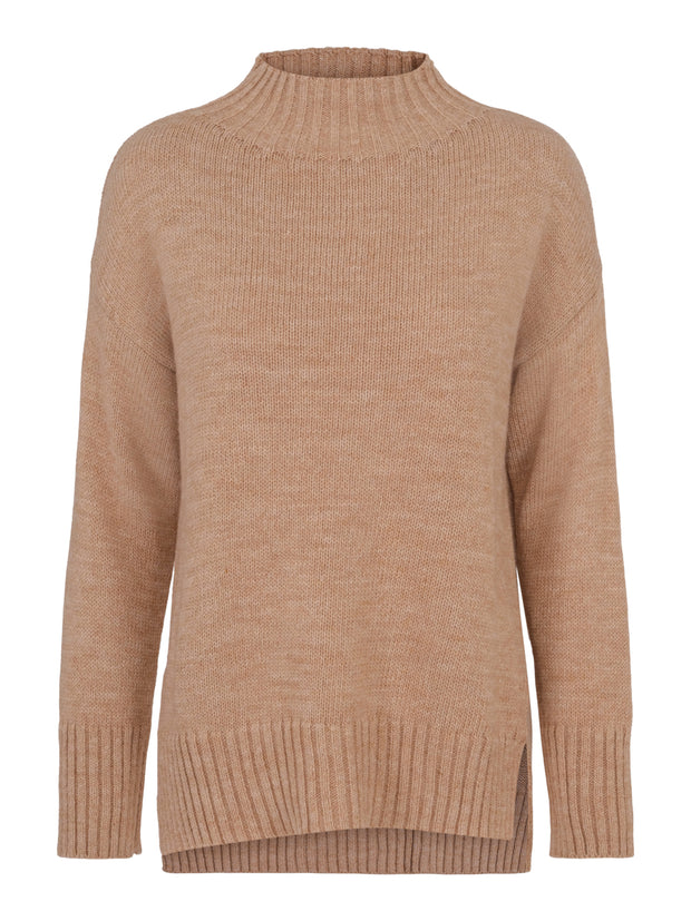 Camel Knitted Best Pullover - Stilshoppen