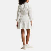 Hvit Broadcloth shirt dress