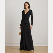 Black Long Nadira Gown Dress