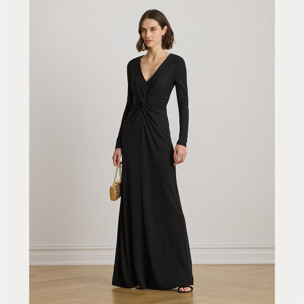 Black Long Nadira Gown Dress