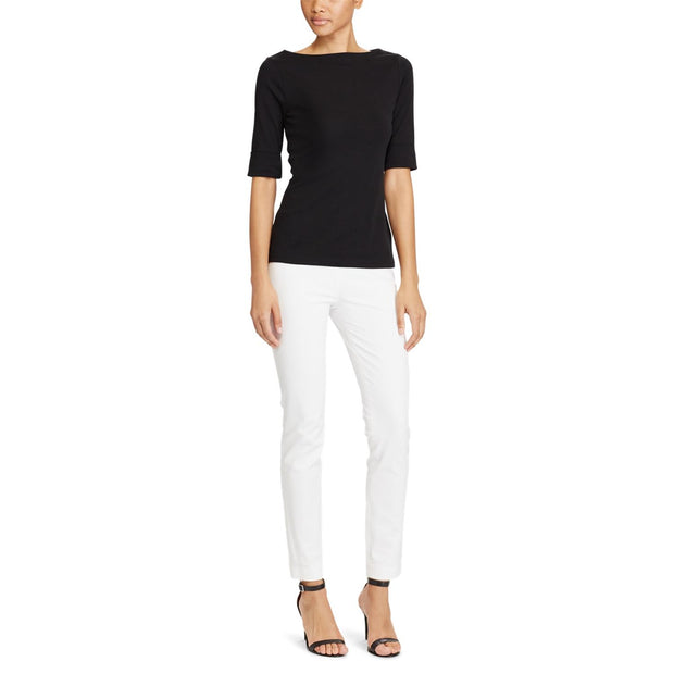 Sort Boatneck Top - Stilshoppen