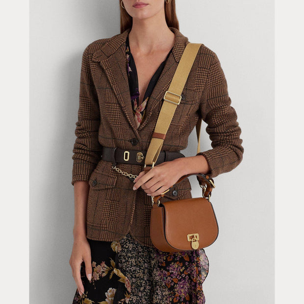 Cognac  Medium Tanner Crossbody Bag - Stilshoppen